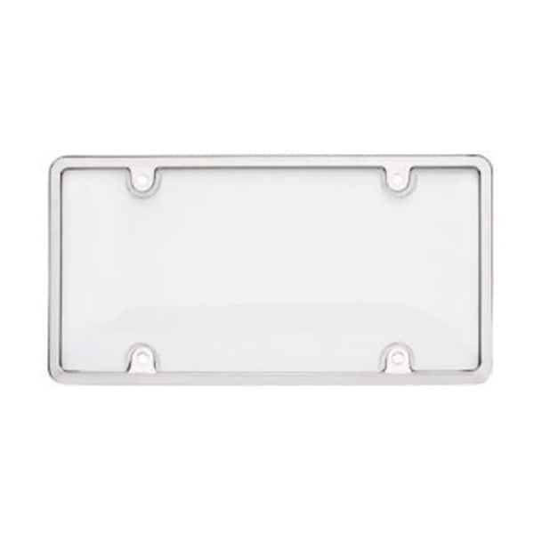 Strike3 Tuf Combo License Plate Frame and Bubble Shield, Chrome And Clear ST55969 - main